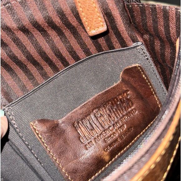 Jack Georges Voyager Convertible Backpack / Crossbody Brown Leather Unisex main image 7